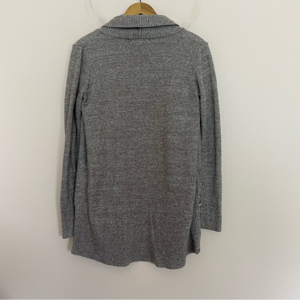 Barefoot Dreams Mauve-Brown Cozy Chic Lite Knit Chenille Cardigan Sweater XS/S - Picture 2 of 4